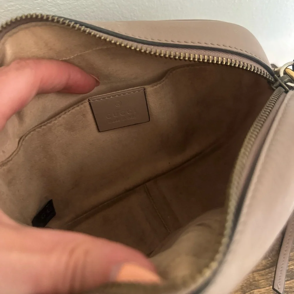 Gucci Blush Quilted Crossbody Bag with Gold Chain - Picture 13 of 15